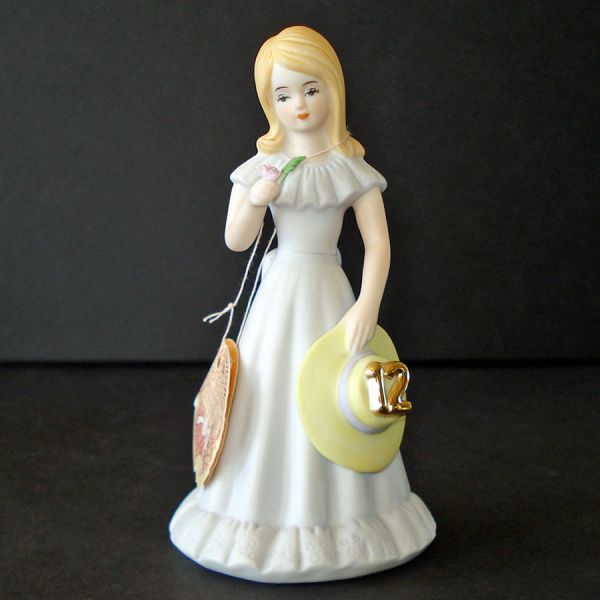 Enesco Growing Up Birthday Girl Figurine Age 12 in Box #2