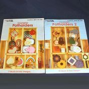 2 Leisure Arts Crocheted Pot Holders Instruction Booklets