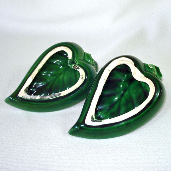 Treasure Craft Pair Pixie Elf Leaf Dishes #5