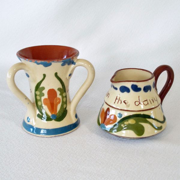 Torquay Motto Ware Creamer, 3 Handle Vase Scandy Design