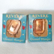 Pair Revere Ware Solid Copper Utensil Hangers