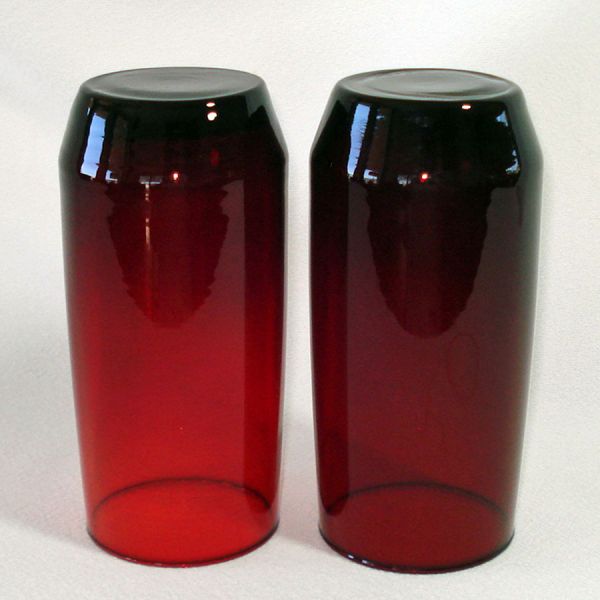 Anchor Hocking Pair Newport Ruby Ice Tea Tumblers #2