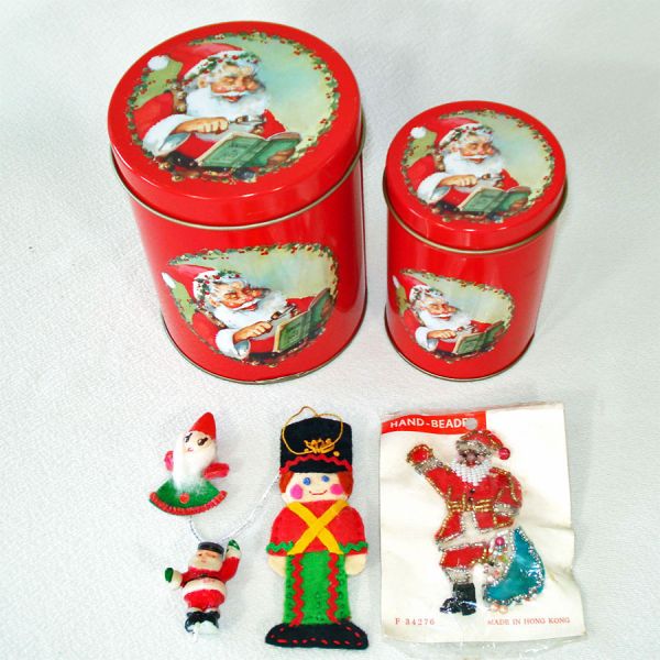 30 Piece Lot Mid Century Christmas Ornaments, Decorations #3
