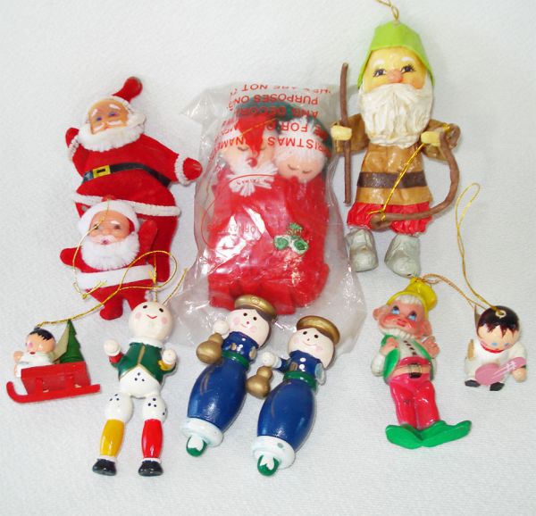 30 Piece Lot Mid Century Christmas Ornaments, Decorations #5