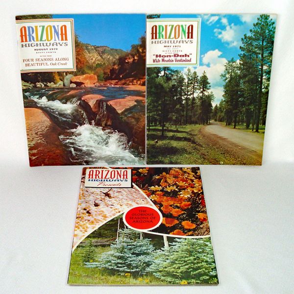 Arizona Highways Magazine 3 Issues 1970, 1971 Clearance