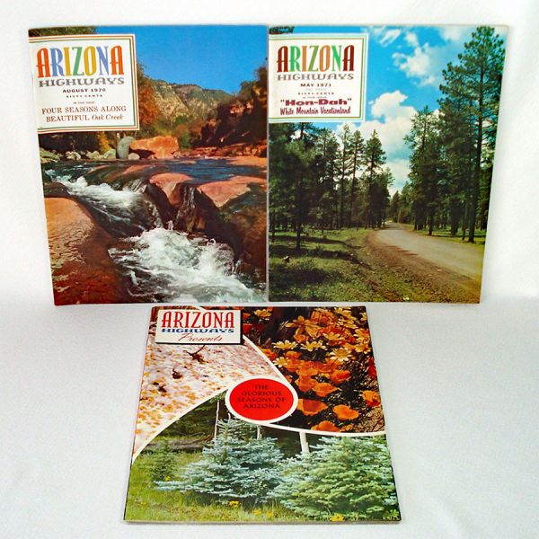 Arizona Highways Magazine 3 Issues 1970, 1971