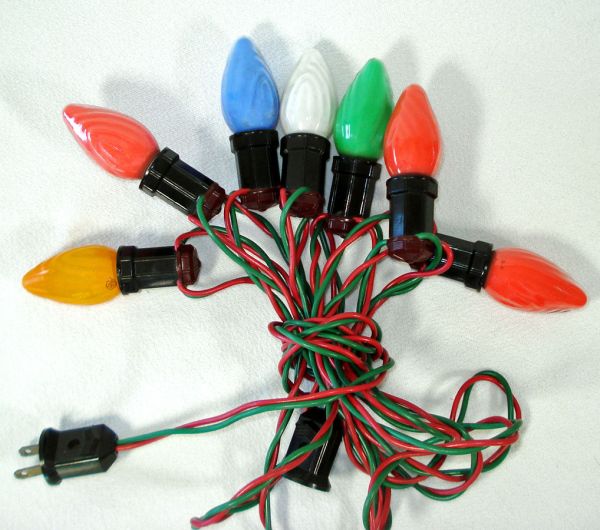 Christmas C9 Light Strings 29 Lights Plus Extra Bulbs #3