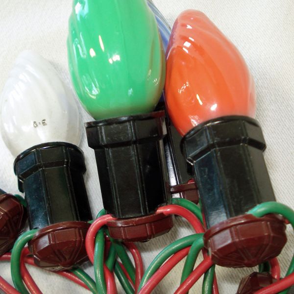 Christmas C9 Light Strings 29 Lights Plus Extra Bulbs #4