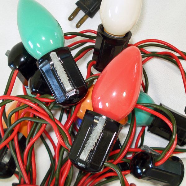 Christmas C9 Light Strings 29 Lights Plus Extra Bulbs #6