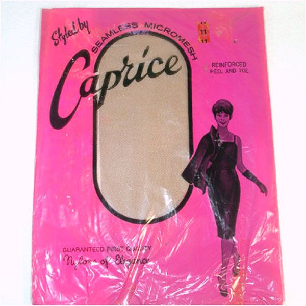 3 Pair 1960s Caprice Nylon Stockings Size 11 Clearance #2