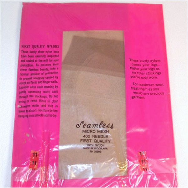 3 Pair 1960s Caprice Nylon Stockings Size 11 #3