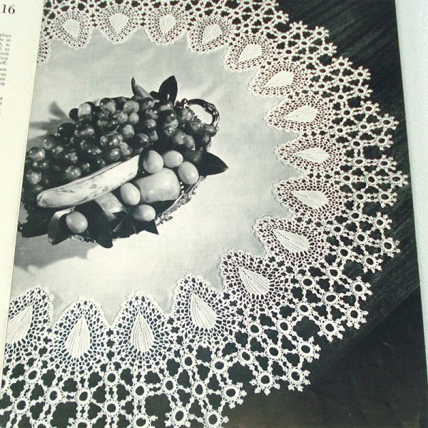 3 Crochet Pattern Instruction Books Chair Sets, Runners, Centerpieces Clearance #3