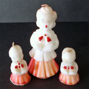 Gurley 3 Christmas Choir Boy Figural Candles