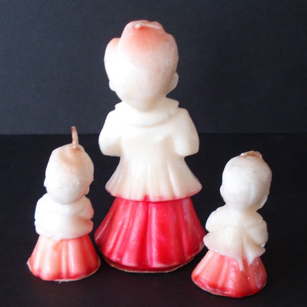 Gurley 3 Christmas Choir Boy Figural Candles #2