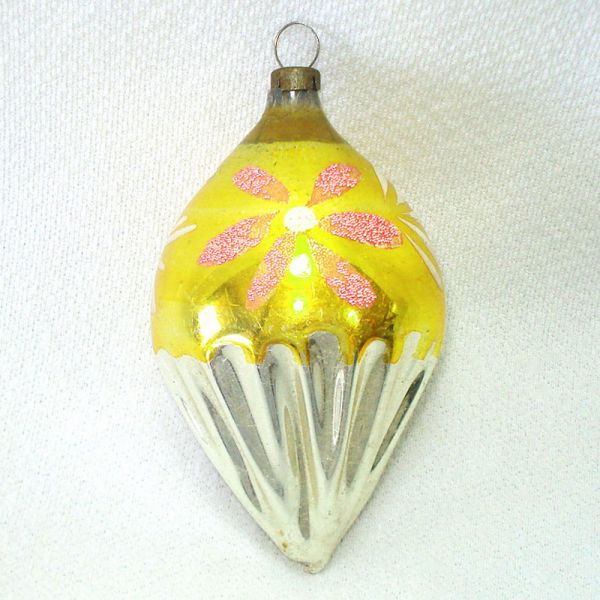 German Cone Drop Glass Christmas Ornaments #2