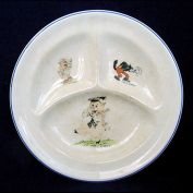 Disney 3 Pigs 1930s Divided Childs Feeding Plate Clearance