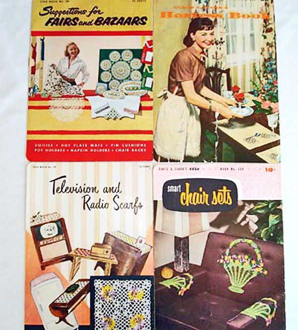 Four 1950s Crochet Pattern Instruction Booklets Clearance #2