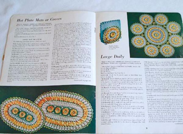 Four 1950s Crochet Pattern Instruction Booklets Clearance #3