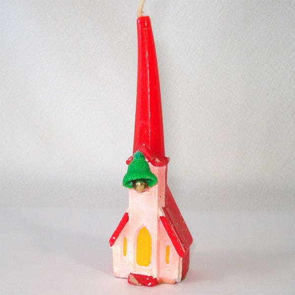Gurley Christmas Candles Santa Lantern Church Deer Clearance #3