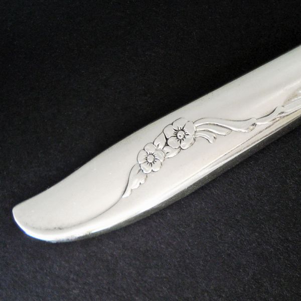 Jennifer Oneida 6 Silverplate Dinner Knives 1959 #2