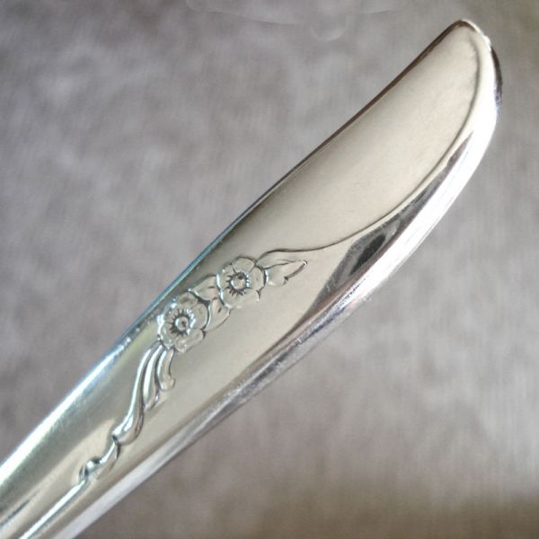 Jennifer Oneida 6 Silverplate Dinner Knives 1959 Clearance #3