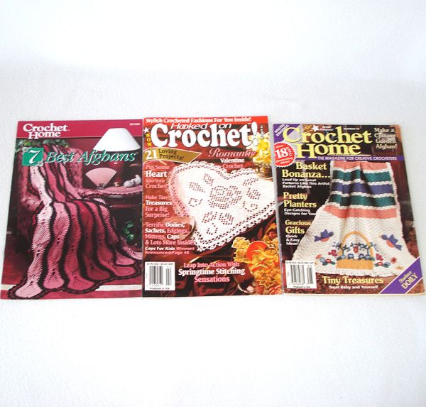 Lot 8 Crochet Pattern Magazines 1990s #4