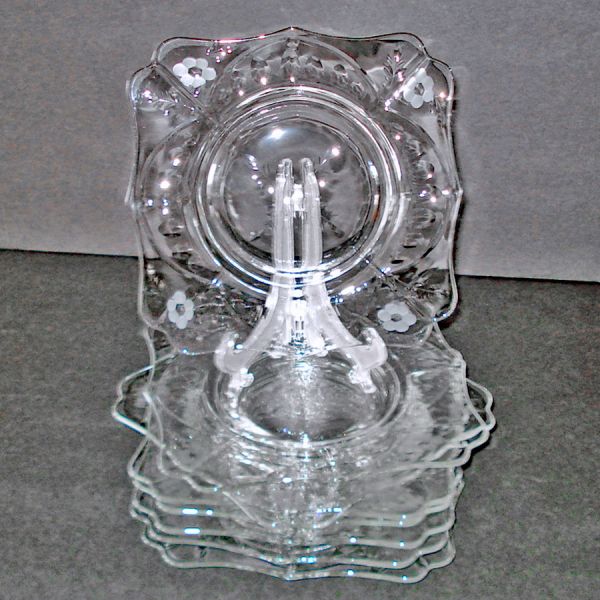 Rock Sharpe Marshfield 8 Square Glass Plates Clearance #3