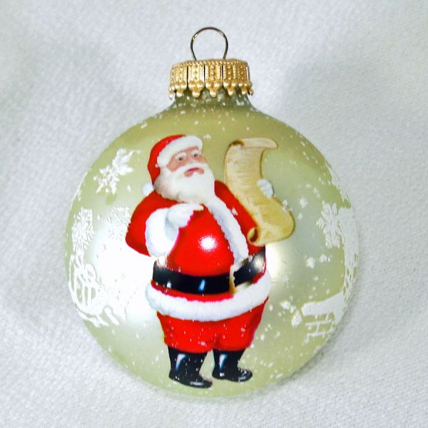Decorated Vintage Glass Christmas Ornaments Lot of 9 #2