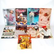 Lot 9 Vintage Crochet Pattern Books, Magazines