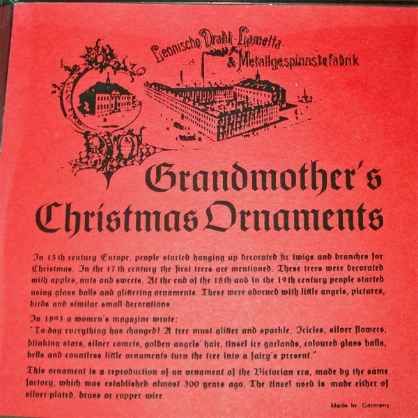 German Angel Paper Scrap Tinsel Christmas Ornament Mint Clearance #3