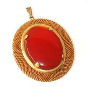 Carnelian Orange Agate Pendant Necklace Clearance