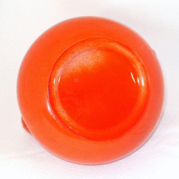 Anchor Hocking Fired-On Orange Rainbow Tilt Ball Pitcher #5