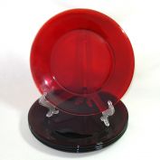 Anchor Hocking 4 Royal Ruby 9 Inch Dinner Plates R1700 Clearance