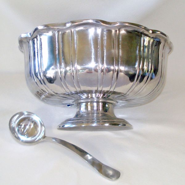 Cast Aluminum Large 2 Gallon Punch Bowl With Ladle #4