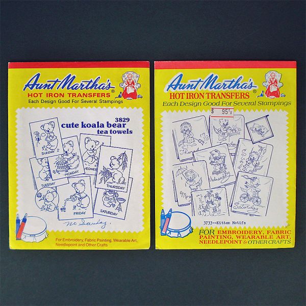 Aunt Marthas Koala Bears, Kittens 2 Transfer Patterns Sealed