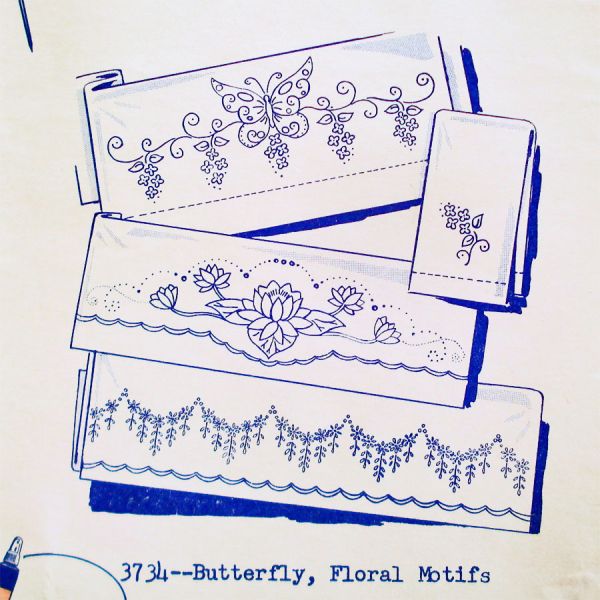 Aunt Marthas 2 Floral, Butterfly Embroidery Transfer Patterns Sealed #2