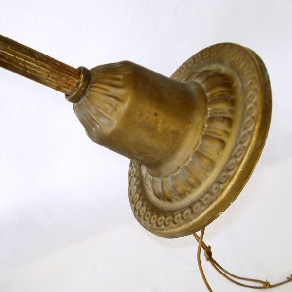 Antique Brass, Composition Hanging 4 Bulb Light Fixture For Parts #2