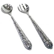 Silverplate Salad Servers Set Asparagus Handles Clearance