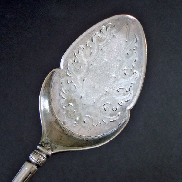 Atkin Brothers Silverplate Victorian Jam Spoon Clearance #2