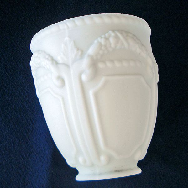 3 White Satin Milk Glass Light Fixture Sconce Shades #2