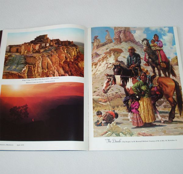 Arizona Highways Magazine 2 Issues April, December 1975 #6