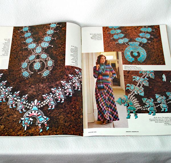 Arizona Highways Magazine August 1974 Indian Jewelry Clearance #4