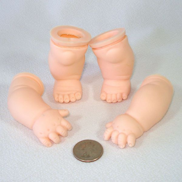Baby Doll Soft Plastic Arms and Legs for Doll Making Crafts #2