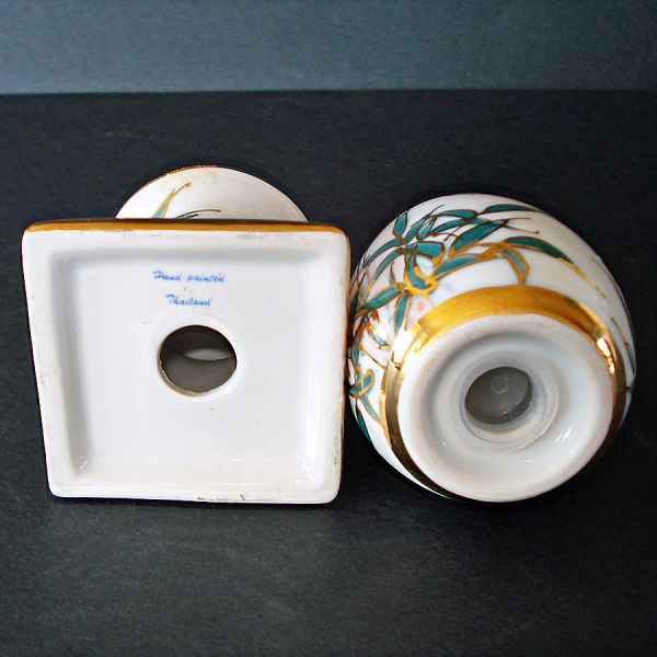 Bamboo Egg on Pedestal Salt and Pepper Shakers #4