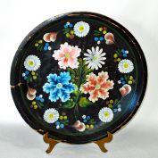 Mexican Hand Painted Wood Batea Bowl