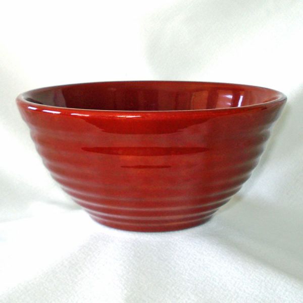 Bauer Cinnamon Brown Ring Ware Mixing Bowl Number 18