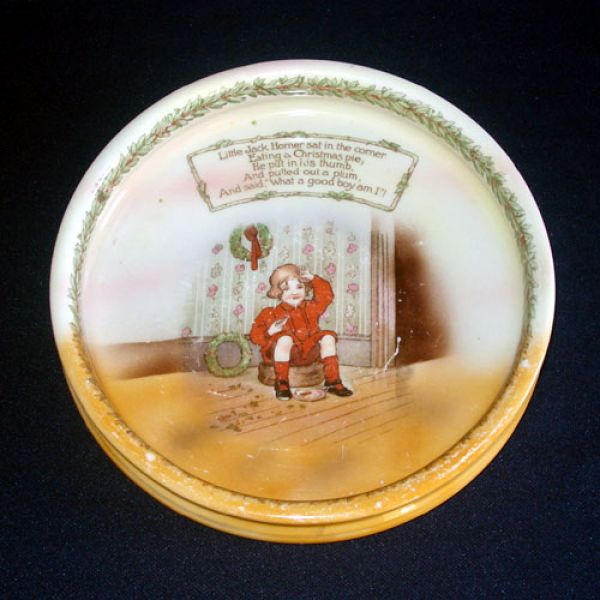 Royal Bayreuth Jack Horner Nursery Rhyme Baby Child Feeding Dish Clearance