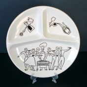 Royal China 1950s Divided Barbecue Grill Plates Clearance