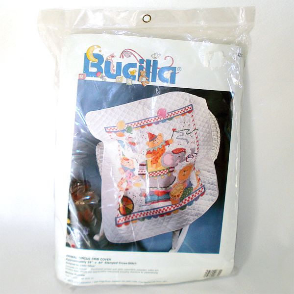 Bucilla Animal Circus Baby Quilt Embroidery Kit
