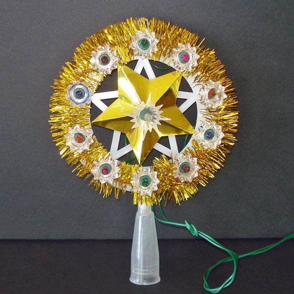 Bradford Mini Lighted Star Christmas Tree Topper in Box #3